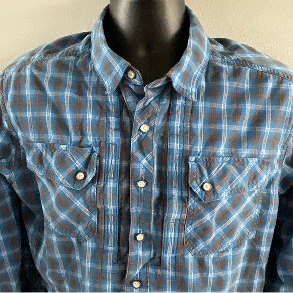 5.11 Tactical snap down hidden pocket plaid shirt size medium (E1) - Picture 2 of 8